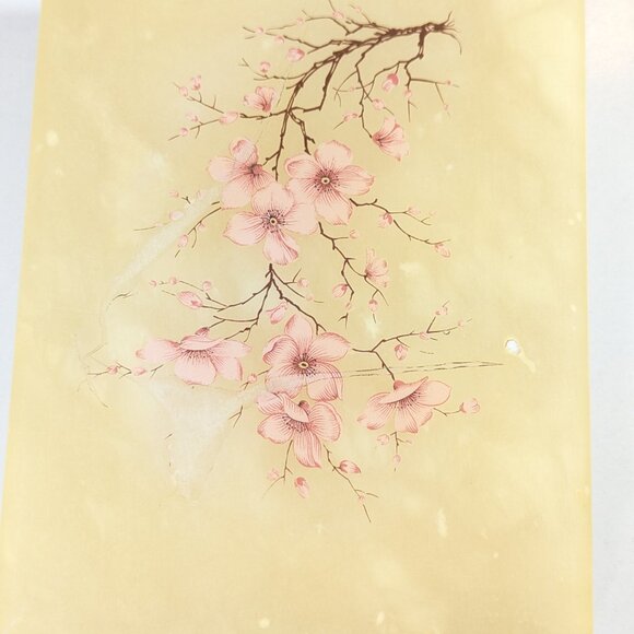 Vintage Italy genuine alabaster trinket box, cherry blossom jewelry storage box - Picture 4 of 15